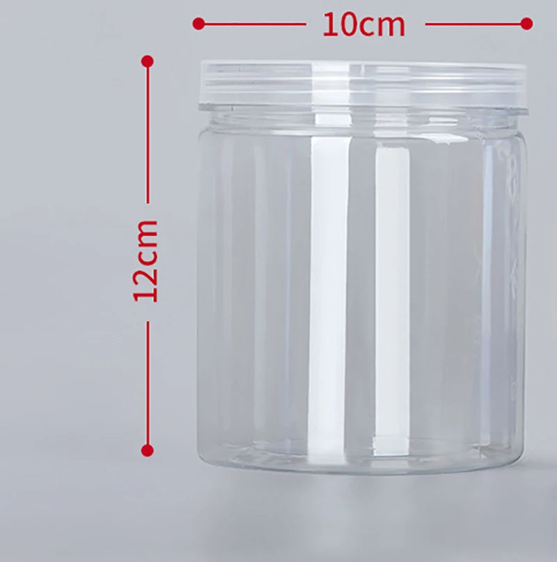 Modern Transparent Food Storage Bottle – Airtight PET/PE Kitchen Storage Jar