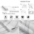 Peel-and-Stick Marble PVC Wallpaper for Kitchen, Counters, and Tables