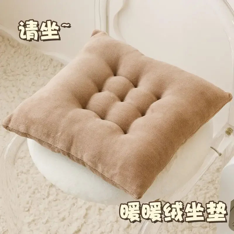 Rectangular Cartoon Velvet Seat Cushion – Memory Foam Comfort Pad