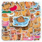 Cute Cartoon Animal Paper Stickers – 50-Pack Waterproof Decals