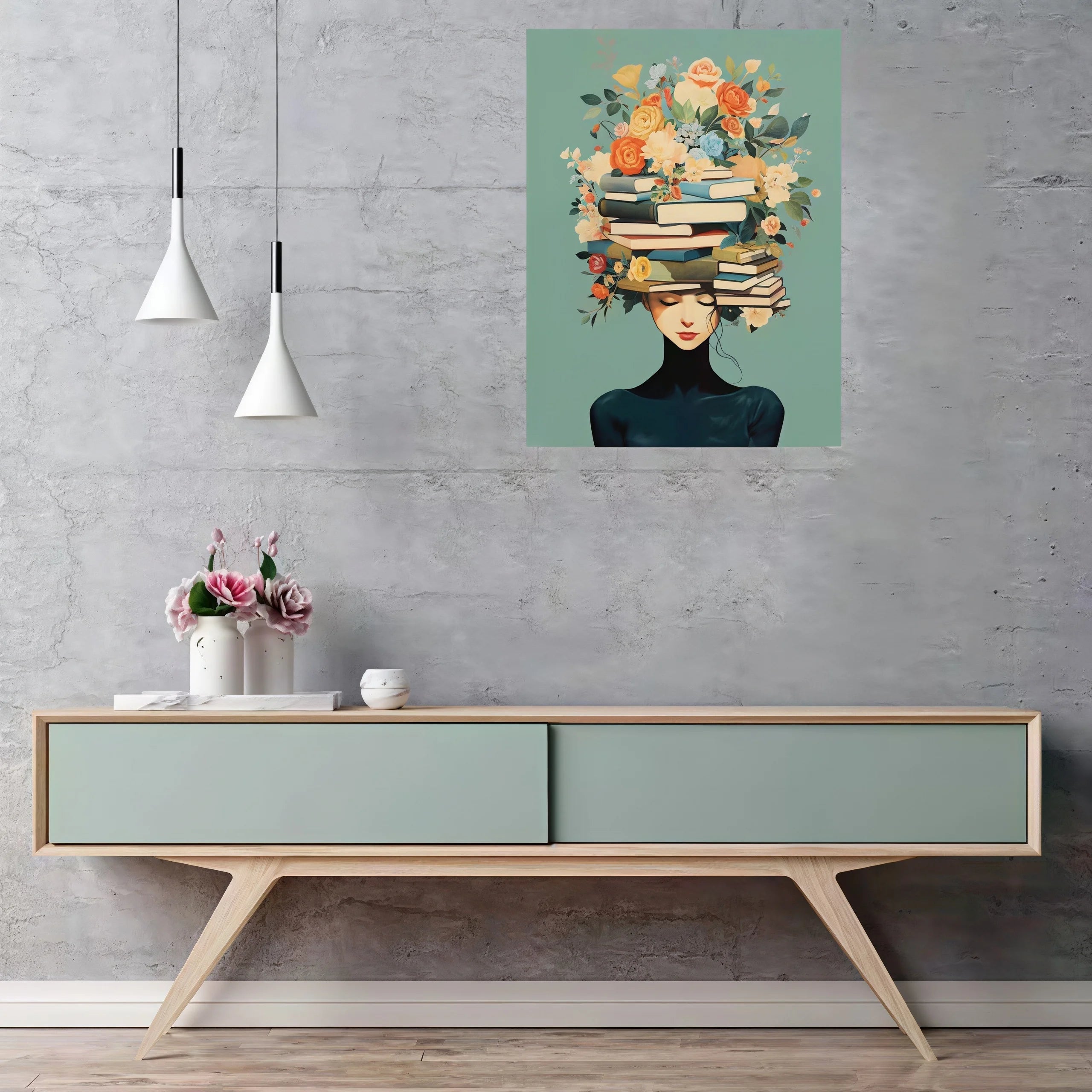 Classical Letter Canvas Print Horizontal Rectangle Wall Art