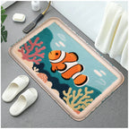 Cartoon Animal Bathroom Mat – Soft, Absorbent, Non-Slip Shower & Toilet Floor Rug for Kids