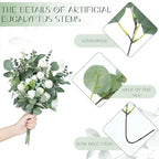 10/20/30Pcs Mixed Artificial Eucalyptus Leaves – Bulk Greenery