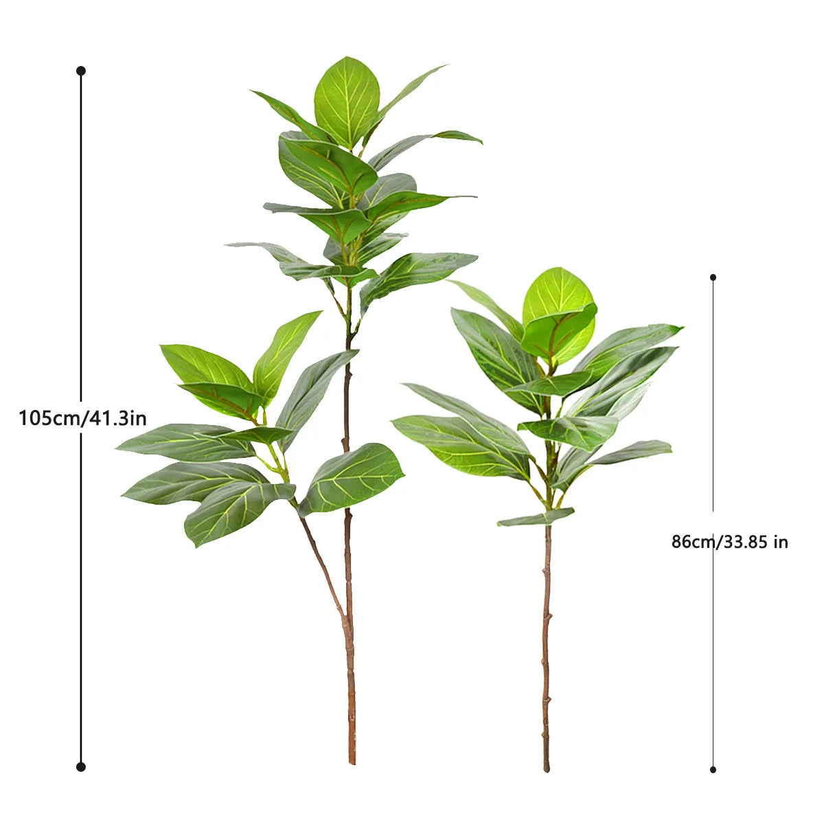 77–135cm Artificial Fiddle Leaf Ficus Fig Tree