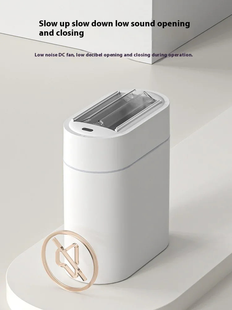7L Smart Touchless Sensor Trash Can – Compact Waterproof Auto Bin for Bathroom & Kitchen
