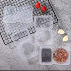 Reusable Double Compartment Snack & Condiment Container – Leak-Proof Plastic Storage Box