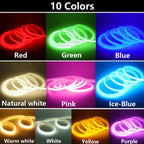 COB LED Strip Light 288 LEDs/M 220V AC IP67 Waterproof Warm/Natural/White