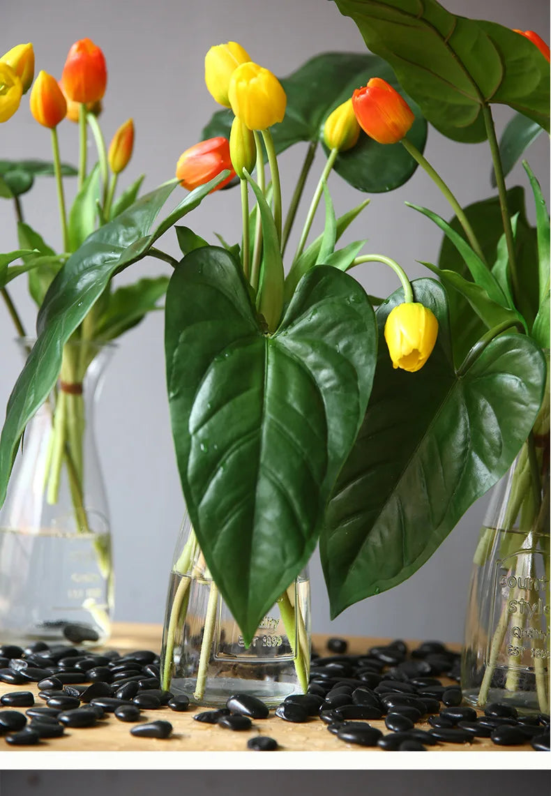 40cm Five-Headed Artificial Tulip Bouquet – Nordic Style