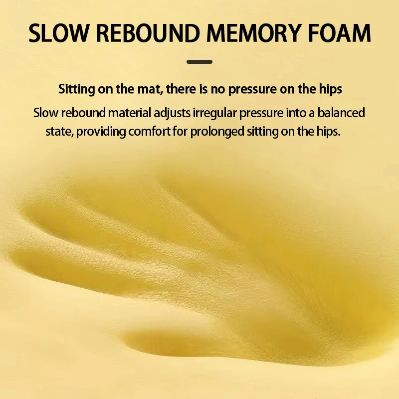Memory Foam Seat Cushion Knit Cover Polyester Cotton 40x40/45x45 cm