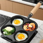 4-Hole Non-Stick Egg & Pancake Frying Pan