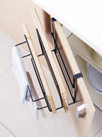Metal Kitchen Cutting Board & Lid Organizer – Wall-Mounted Rack