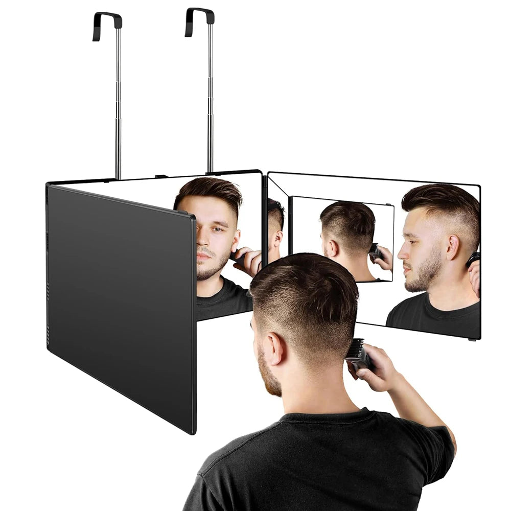 Home Accessories Portable 360 Trifold Vanity Makeup Mirror with Hook