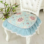 Europe-Style Floral Dining Chair Cushion – Anti-Slip, 43x45cm