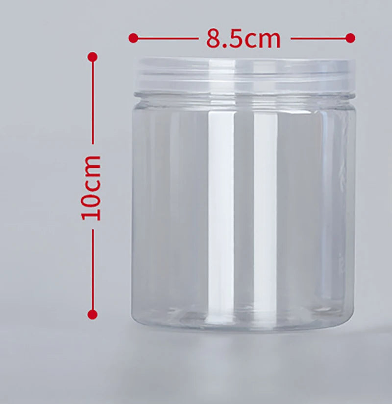 Modern Transparent Food Storage Bottle – Airtight PET/PE Kitchen Storage Jar