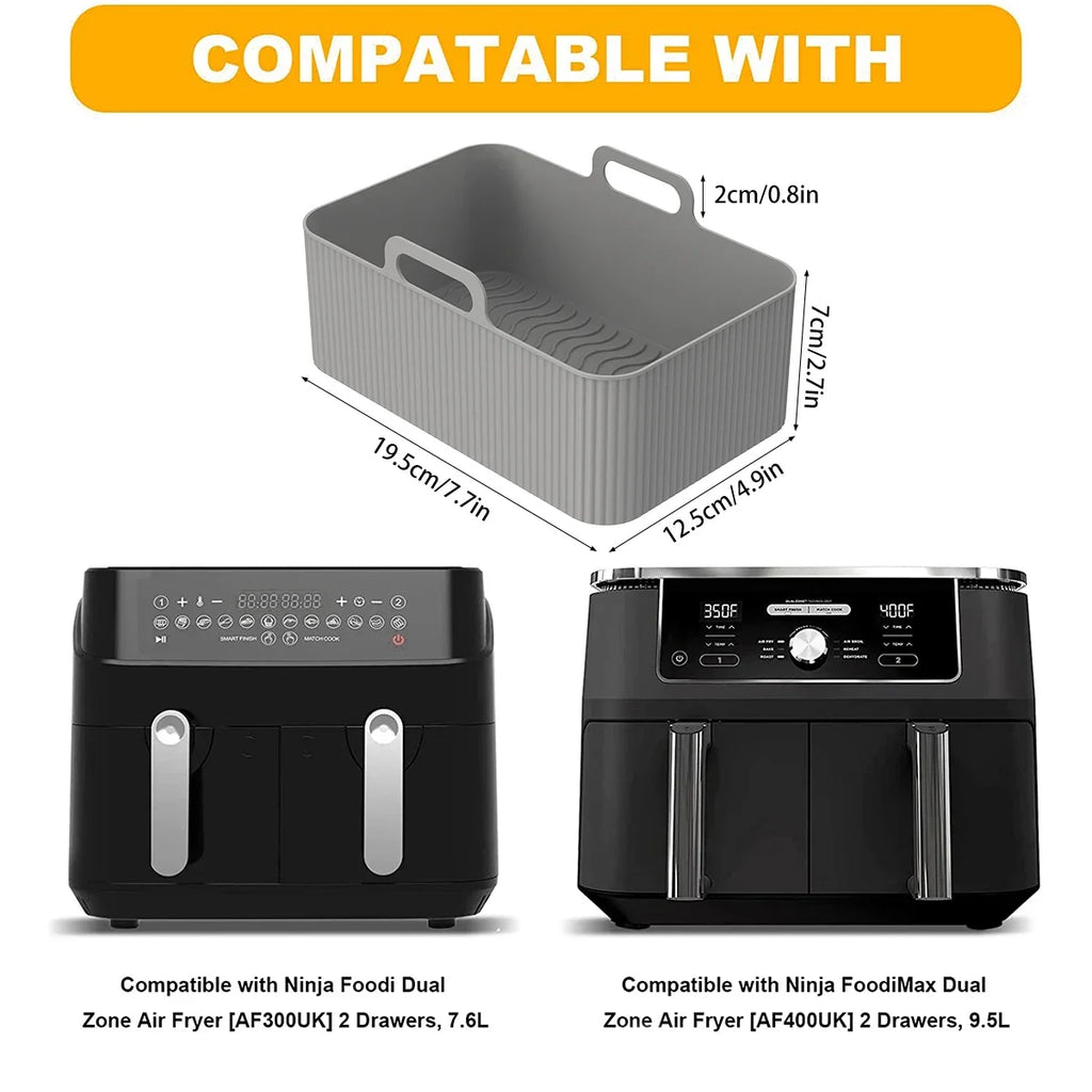 Eco-Friendly Air Fryer Silicone Liner – Reusable & Heat-Resistant