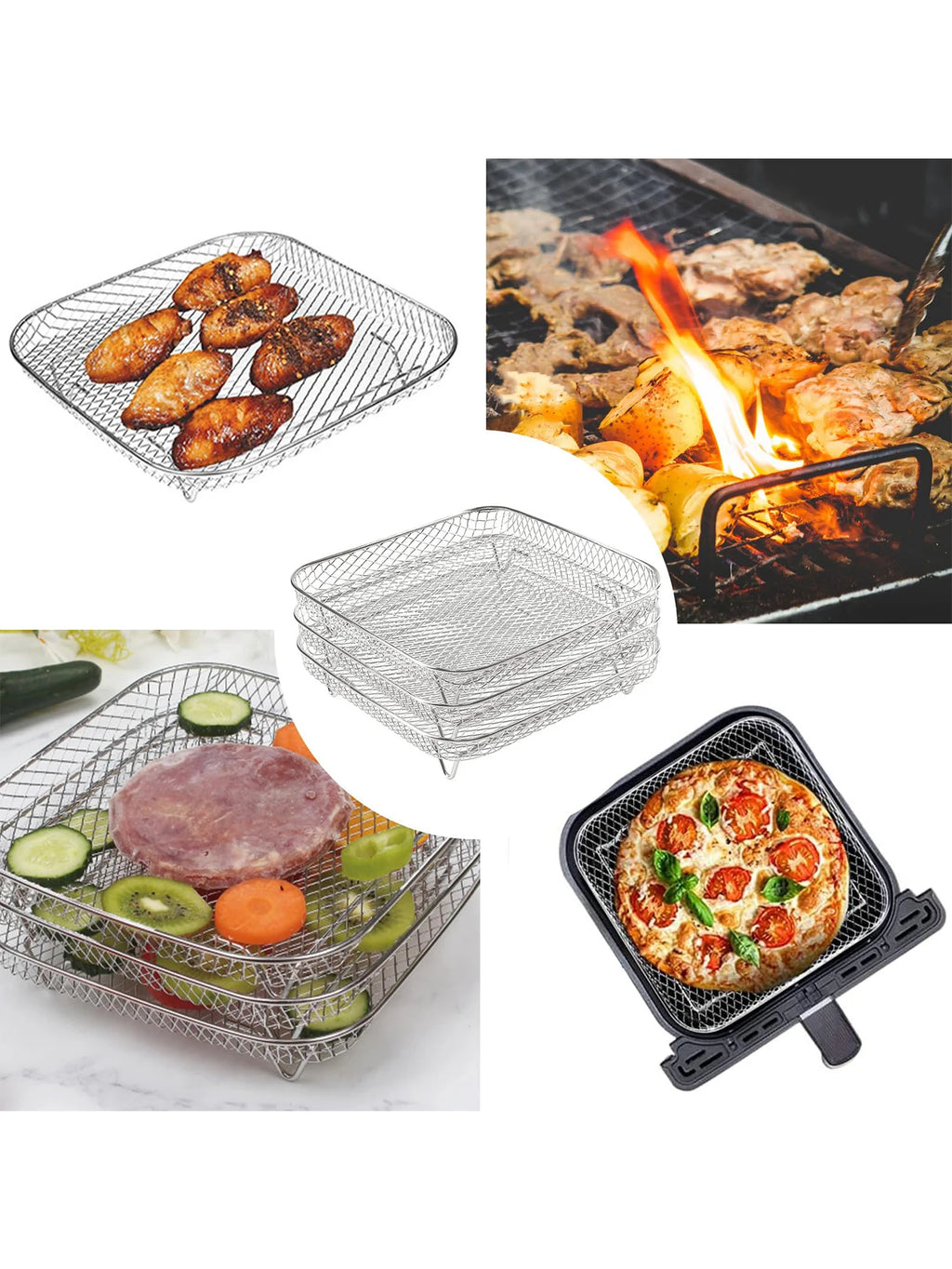Eco-Friendly Metal Kitchen Steamer – Durable Multi-Purpose Tool