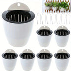 5-Pack Self-Watering Hanging Flower Pots with Rope