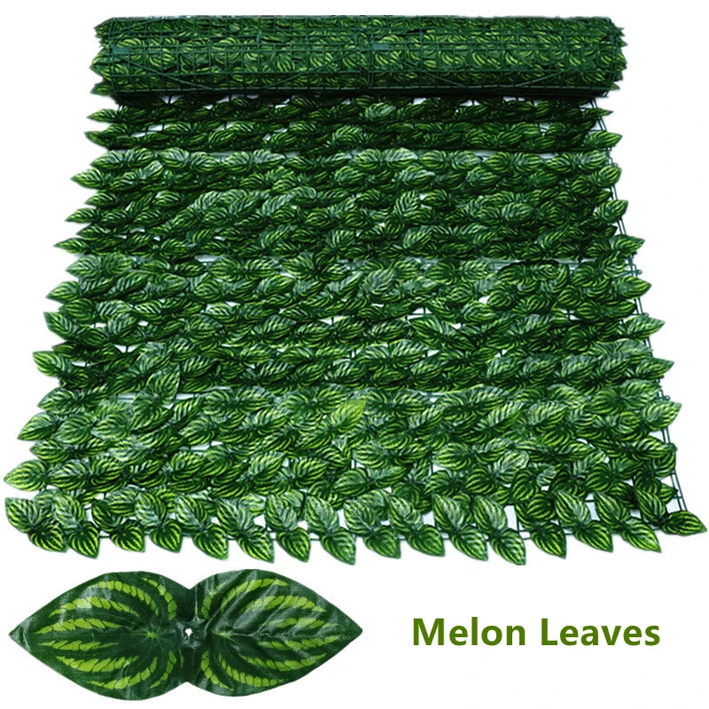 Amuixui Artificial Leaf Fence Panel Outdoor Privacy & Decorative Decor