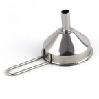 Stainless Steel Mini Funnel – Long Handle Liquid & Powder Pouring Tool