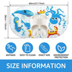 Cartoon Non-Slip PVC Bath Mat with Suction Cups 38x69cm Kid’s Shower Bathtub Rug