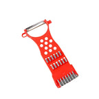 Stainless Steel Vegetable & Fruit Grater & Peeler – Eco-Friendly, Durable, Random Colour
