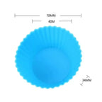 Silicone Muffin Cake Molds – Reusable, Non-Stick Baking Cups