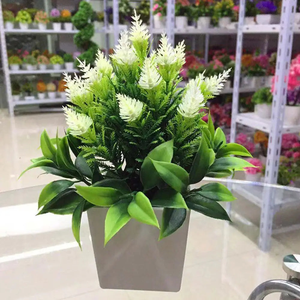 Artificial Potted Bonsai Silk Flower Plant 18cm