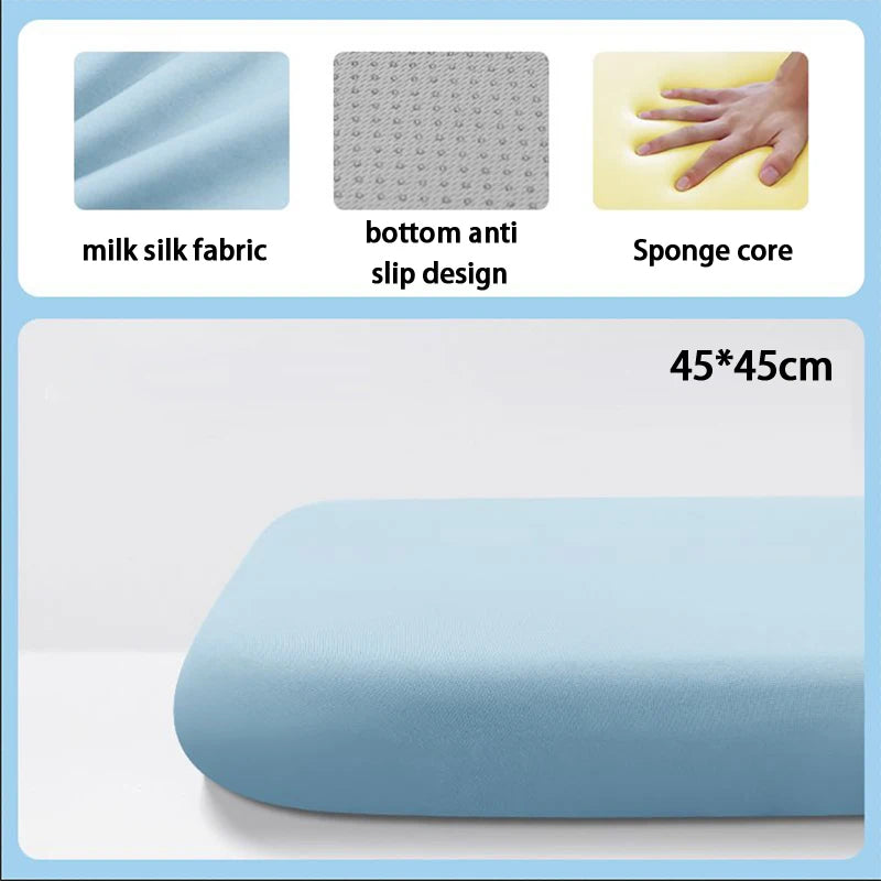 Memory Foam Seat Cushion Polyester Cotton Knit Cover 40x40/45x45 cm