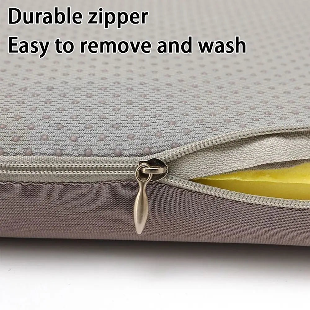 Memory Foam Seat Cushion – Removable, Washable Square Pad for Adults