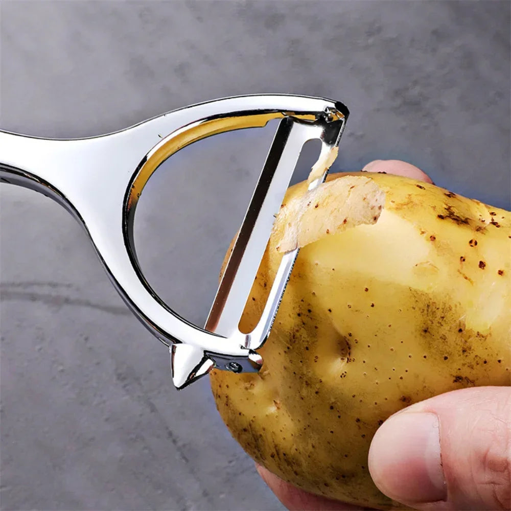Premium Stainless Steel Vegetable & Fruit Peeler Set – Y-Shaped & I-Shaped, Ergonomic Non-Slip Handle, Eco-Friendly