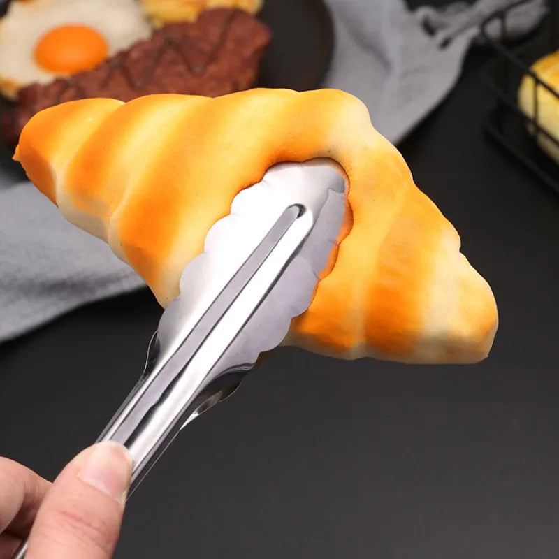 Eco-Friendly Stainless Steel Kitchen Tongs – Food Clip & BBQ Tool