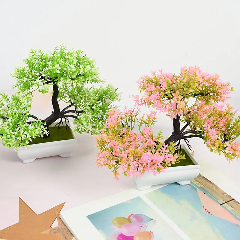 Artificial Bonsai Small Tree – Desktop Potted Decor