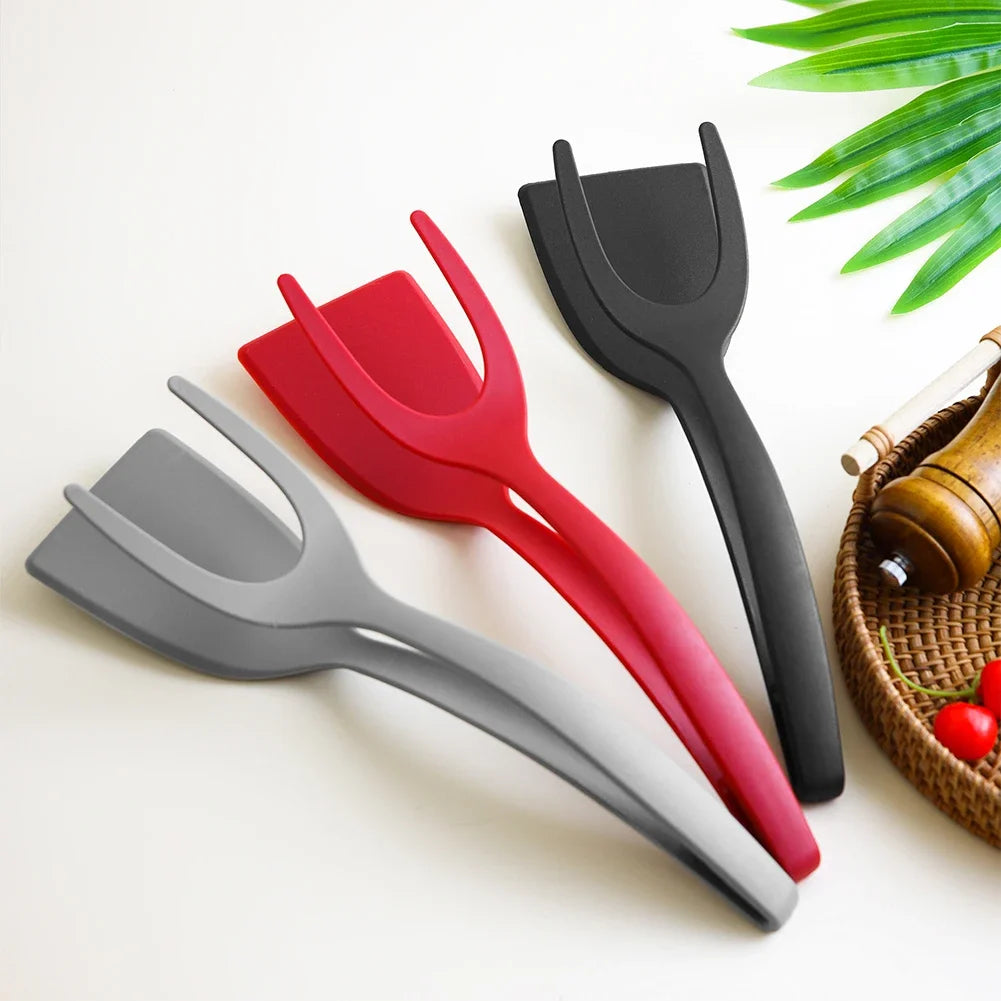 2-in-1 Steak Shovel & Pancake Spatula – Food Clip Kitchen Tool