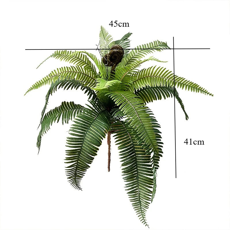 18 Leaves Artificial Boston Fern UV-Resistant Vine
