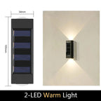 Solar Wall Light – Modern Outdoor Waterproof LED Lamp
