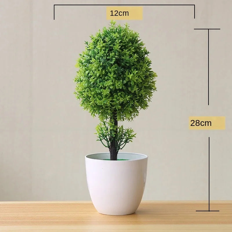 Artificial Bonsai Small Tree  Desktop Potted
