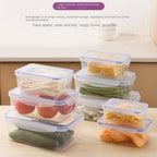 Transparent Plastic Refrigerator Storage Box – Multi-Size Options