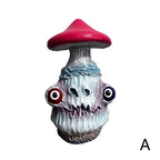 Funny Halloween Skull Mushroom Resin Sculpture Home & Garden Decor