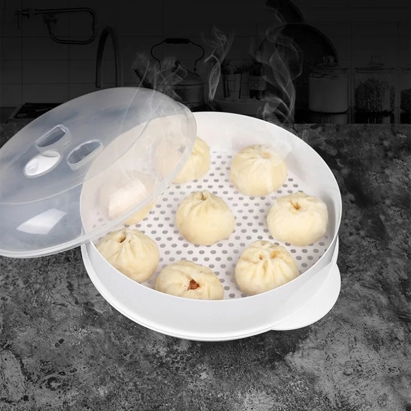 Eco-Friendly Microwave Steamer – Dumpling & Rice Cooking Container