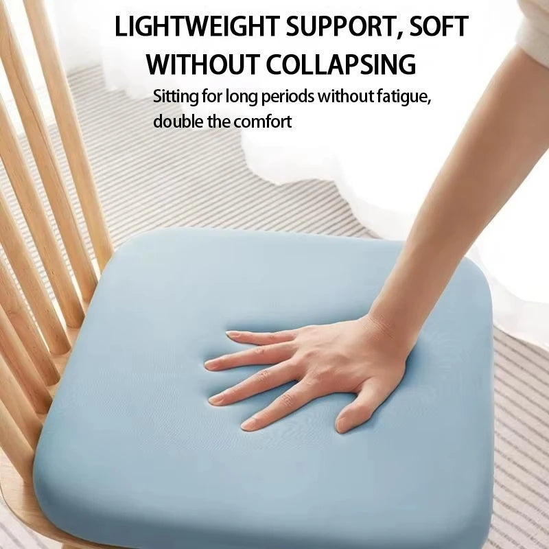 Memory Foam Seat Cushion Knit Cover Polyester Cotton 40x40/45x45 cm