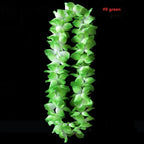 Artificial Hawaiian Flower Necklace Leis Heart-Shaped Garland Decor