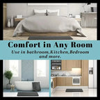Super Absorbent Coral Fleece Bathroom Mat – Non-Slip, Quick-Dry, Soft and Comfortable Floor Mat for Bathroom and Door