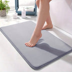 Super Absorbent Coral Velvet Bathroom Mat – Soft, Anti-Slip Floor & Door Rug for Toilet