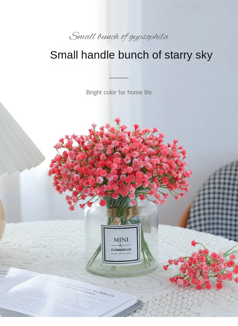 Artificial Silk Gypsophila Flower Indoor Bridal Shower & Event Decor