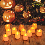 Flameless LED Pillar Candle Lamp Realistic Battery Operated