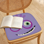 Funny Emoji Cartoon Seat Cushion – Square/Round, Soft & Breathable