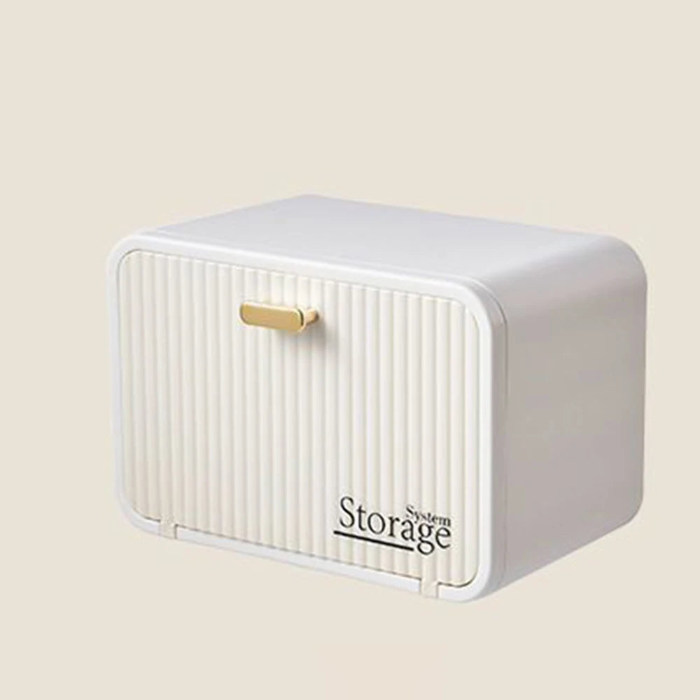 Wall-Mounted Transparent Waterproof Tissue Box Toilet & Bathroom Roll Paper Organizer