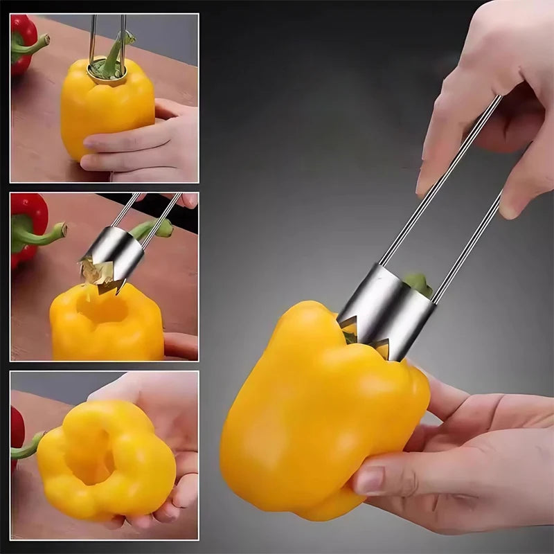 Stainless Steel Fruit Corer – Apple & Pear Core Remover Tool (16cm)