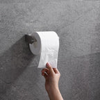 Punch-Free Adhesive Stainless Steel Paper Towel & Toilet Holder