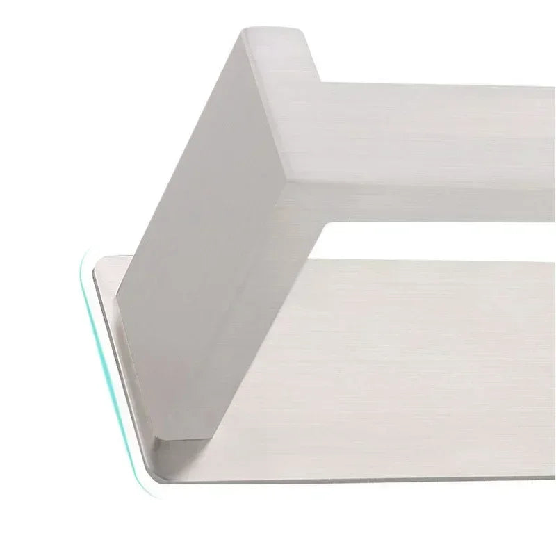 Self-Adhesive Stainless Steel Toilet Paper Holder Black Finish for Bathroom